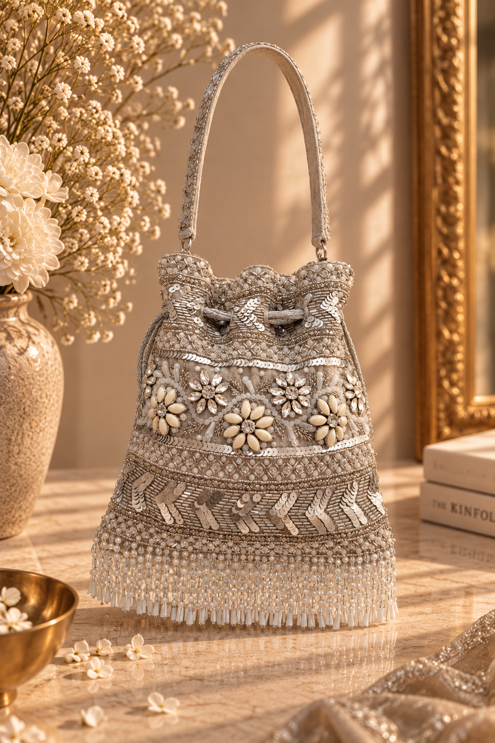 Handcrafted Embellished Potli Bag| Al Falah