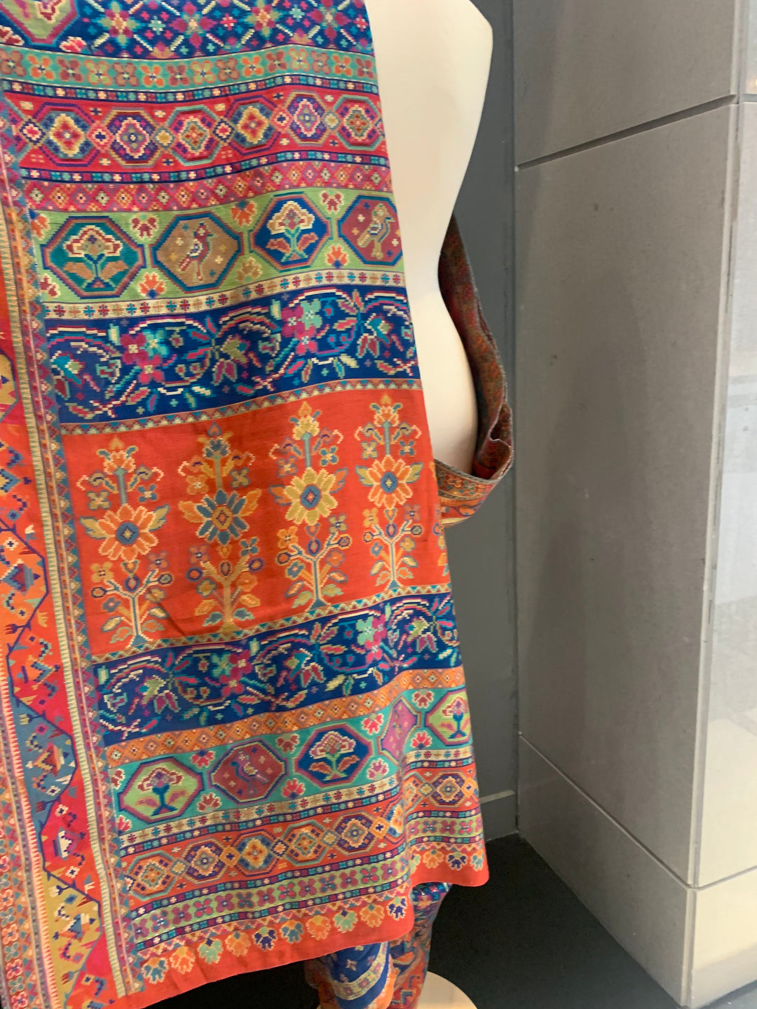Nayan Silk Blue Colorful Festive Patola Saree