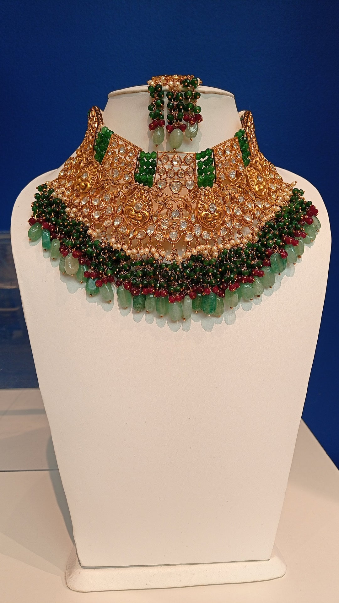 Anamika Green Bridal Kundan Necklace Traditional Indian Bridal Jewellery Set| |Inaayat by Divya Taimni
