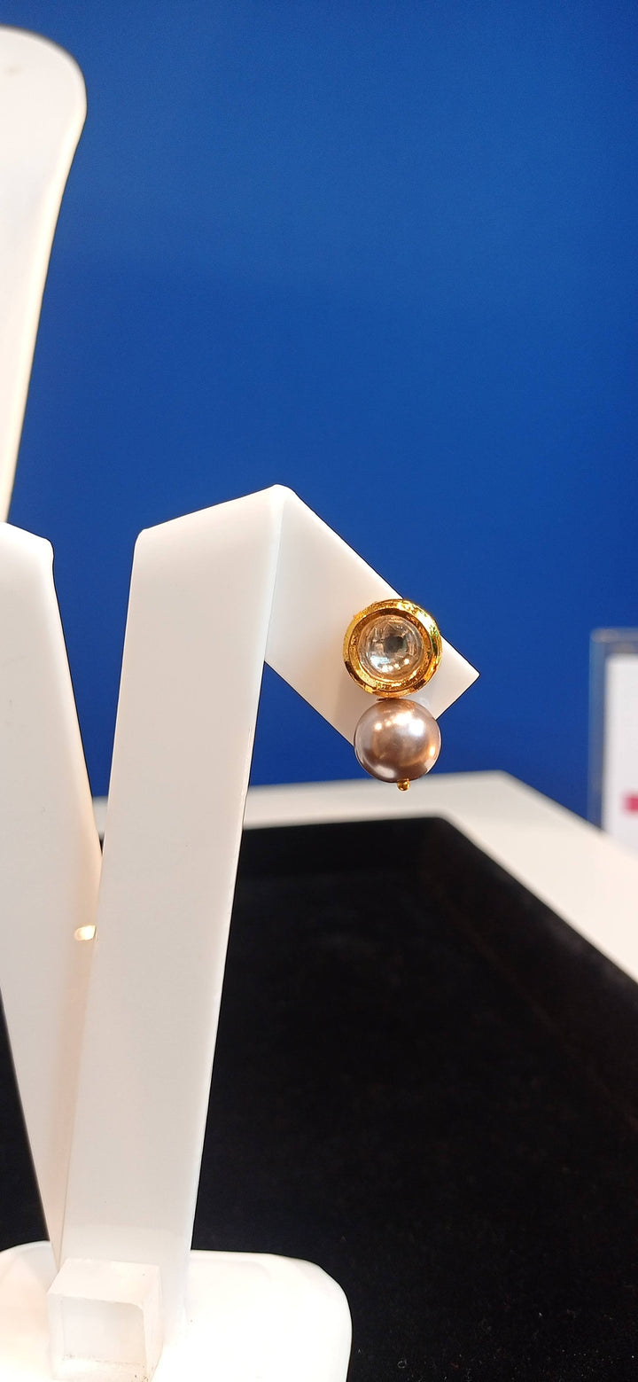 Anoushka White, Rose Gold and Silver Double-Strand Pearl Necklace and Earrings Set