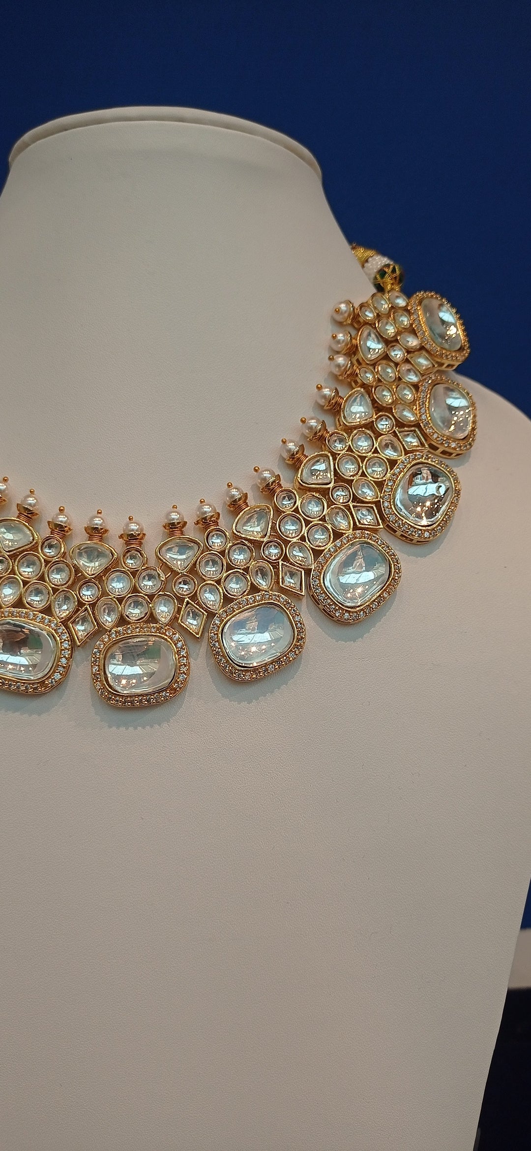 Kashish Imitation Polki Diamond Kundan Necklace and Earrings Set|Inaayat by Divya Taimni
