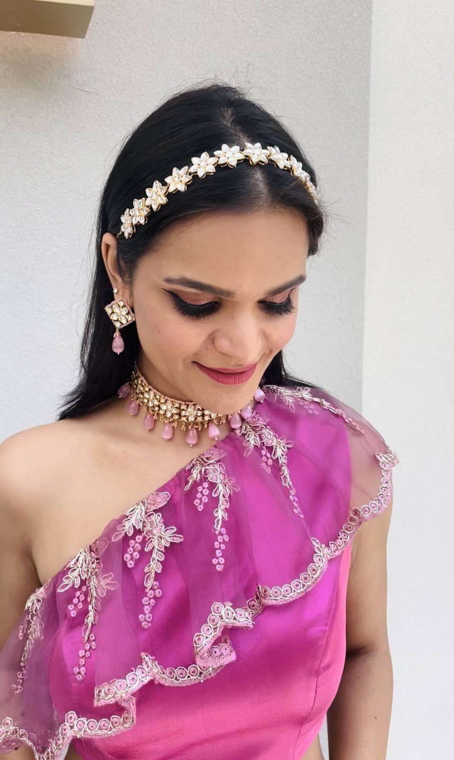 Kundan Star, Flower and Dew Drop Jewellery Headbands|Inaayat by Divya Taimni